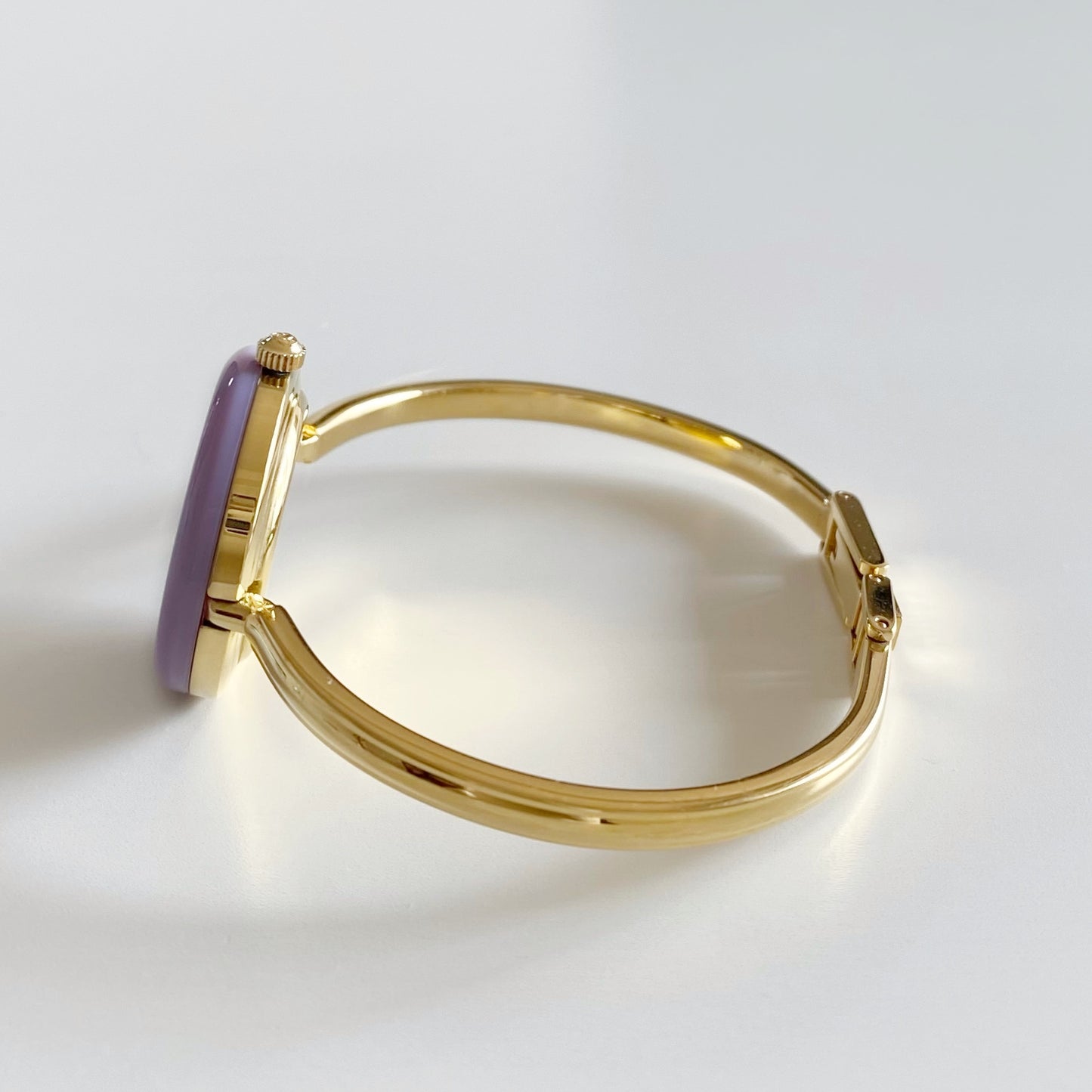 Gucci 1990s Interchangeable Bezel Gold Plated Bangle Watch with 12 bezels, case