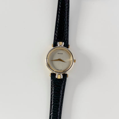 Gucci 1990 Round Dial Two Tone Watch