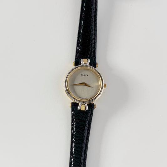 Gucci 1990 Round Dial Two Tone Watch