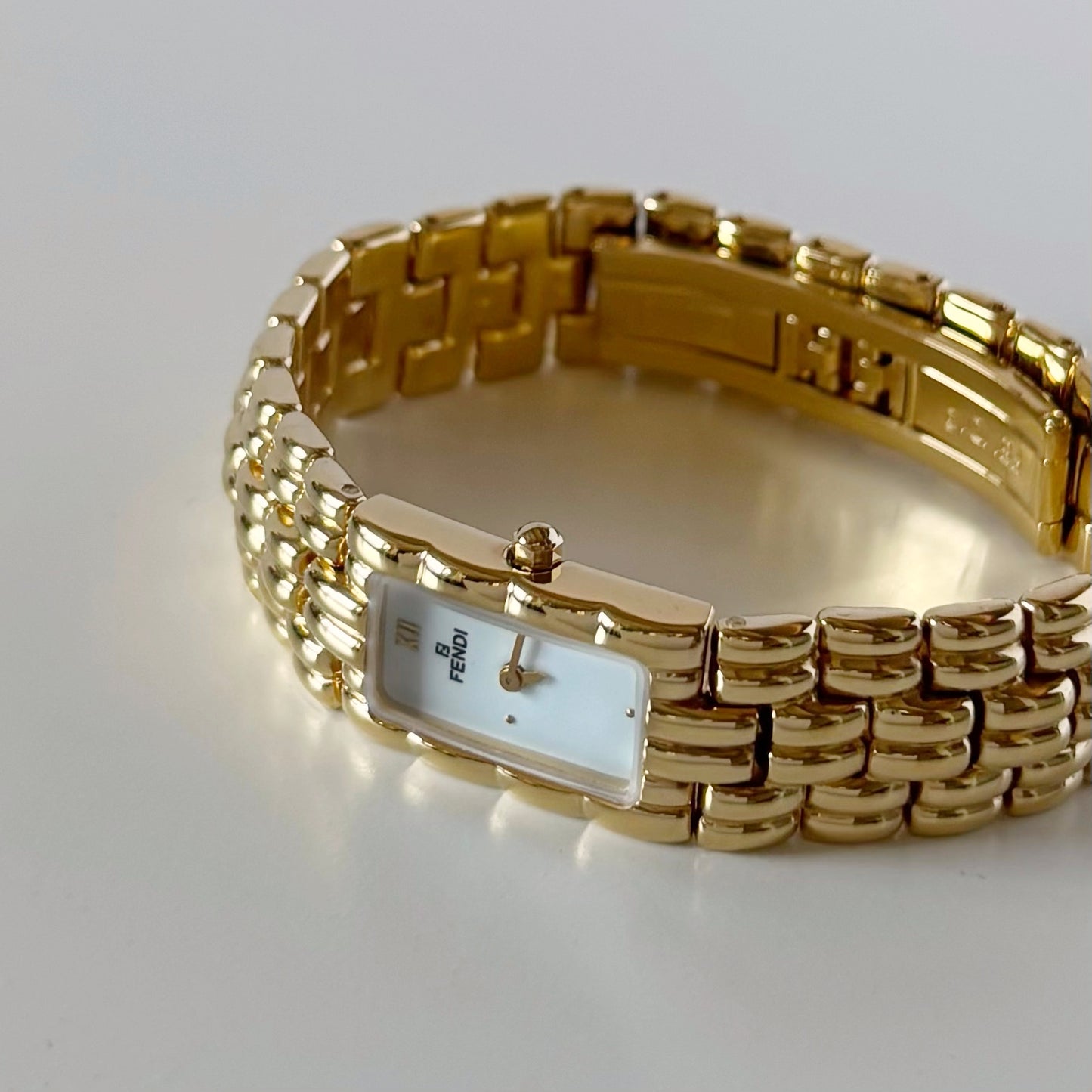 Fendi 1990s Gold Plated Watch