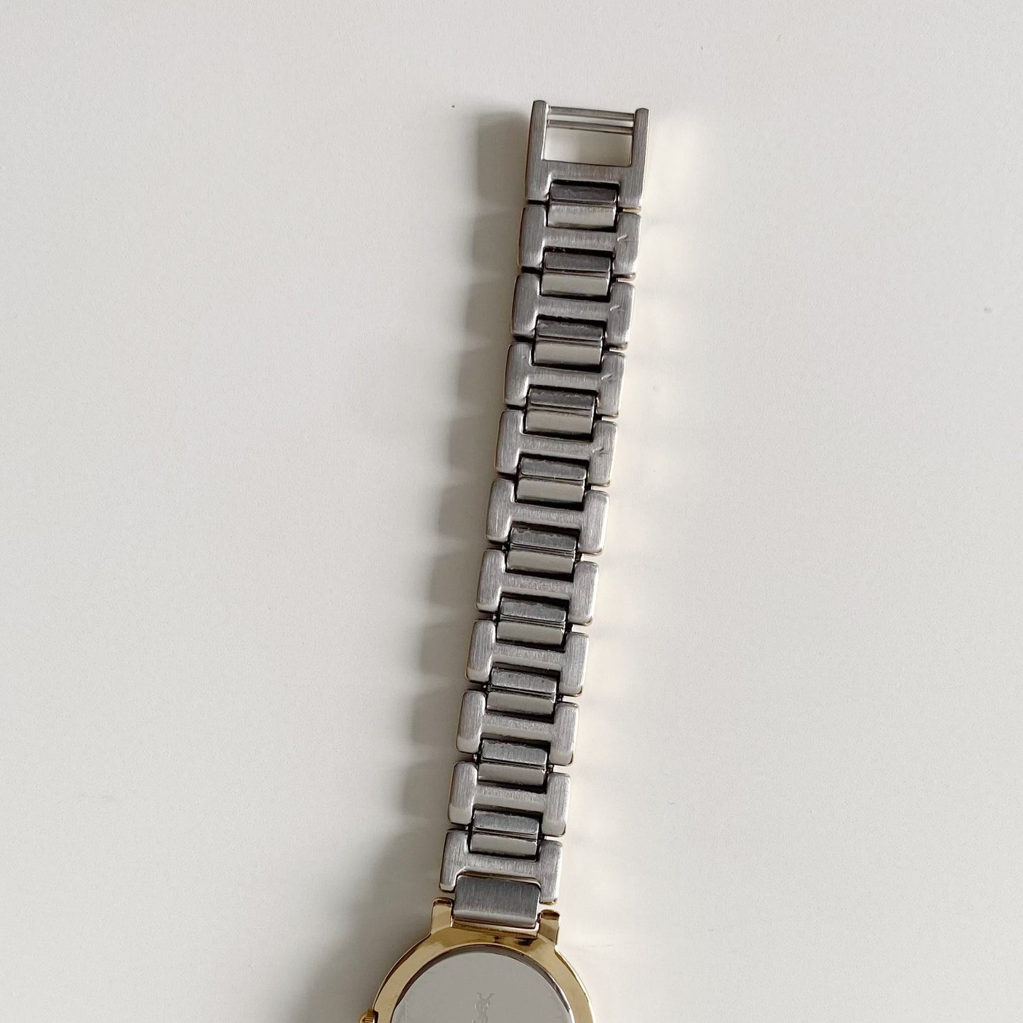 Yves Saint Laurent Round Dial Two Tone Watch
