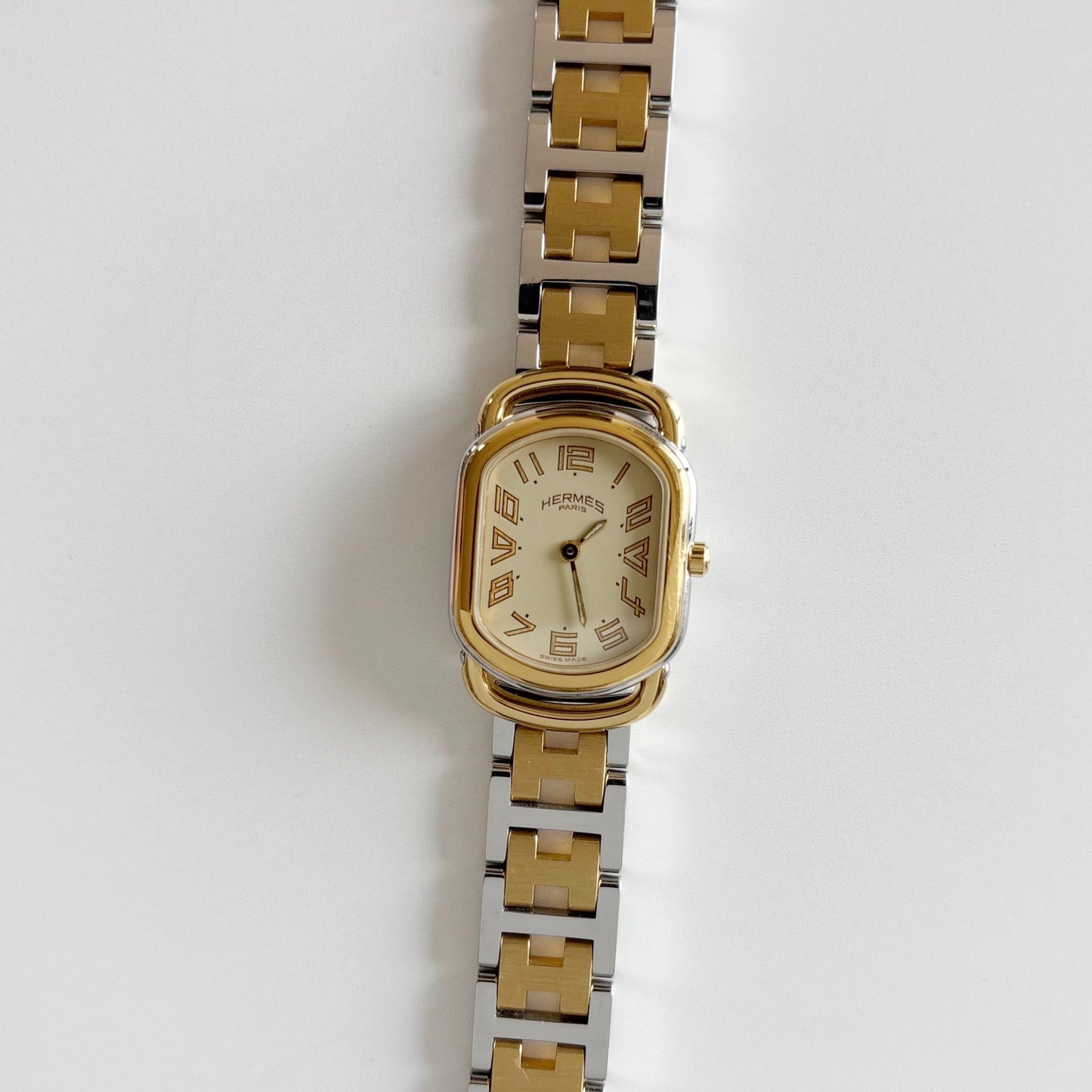 Hermes 1990s Rallye Two Tone Watch