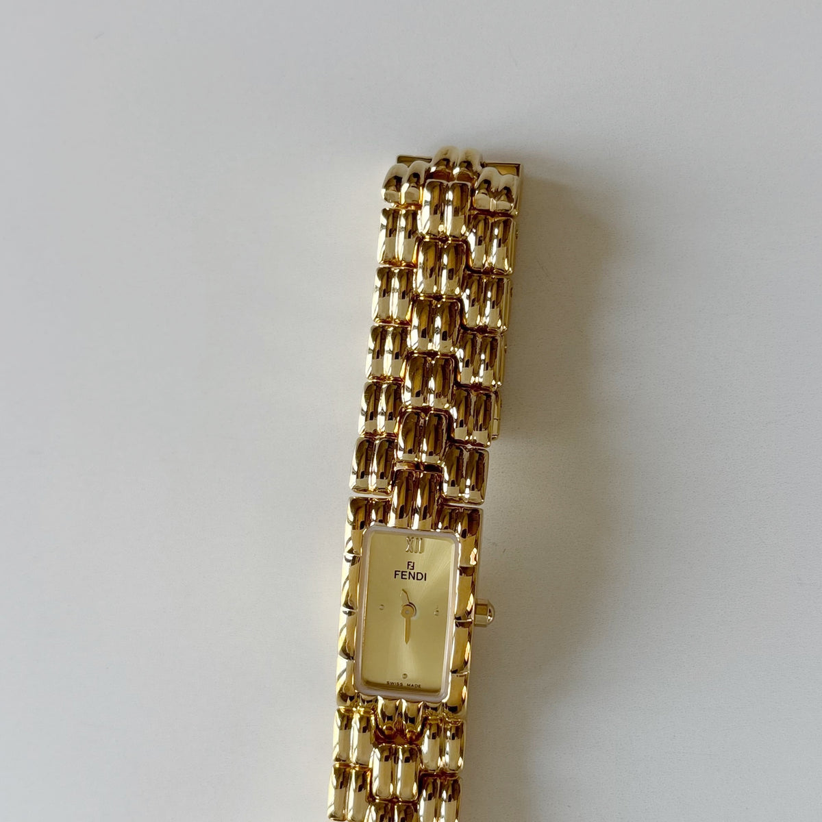 Fendi 1990s Gold Plated Watch