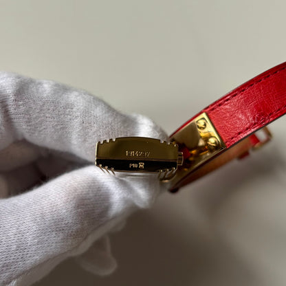 Hermes 1990s Kelly Gold Plated Watch