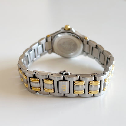 Gucci 1990s Date Round Dial Two Tone Watch