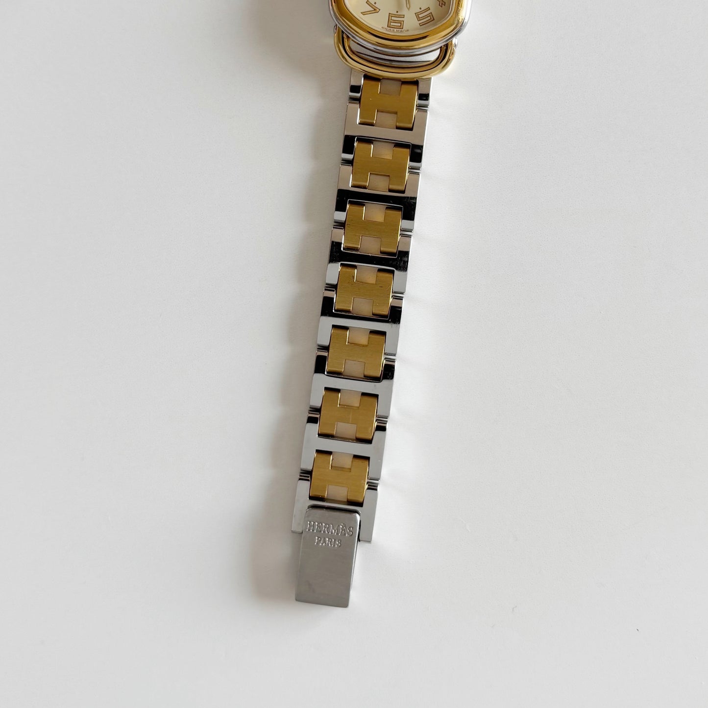 Hermes 1990s Rallye Two Tone Watch