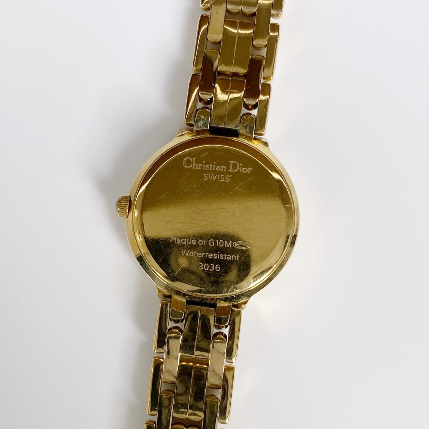 Dior 1990s Round Two Tone Watch