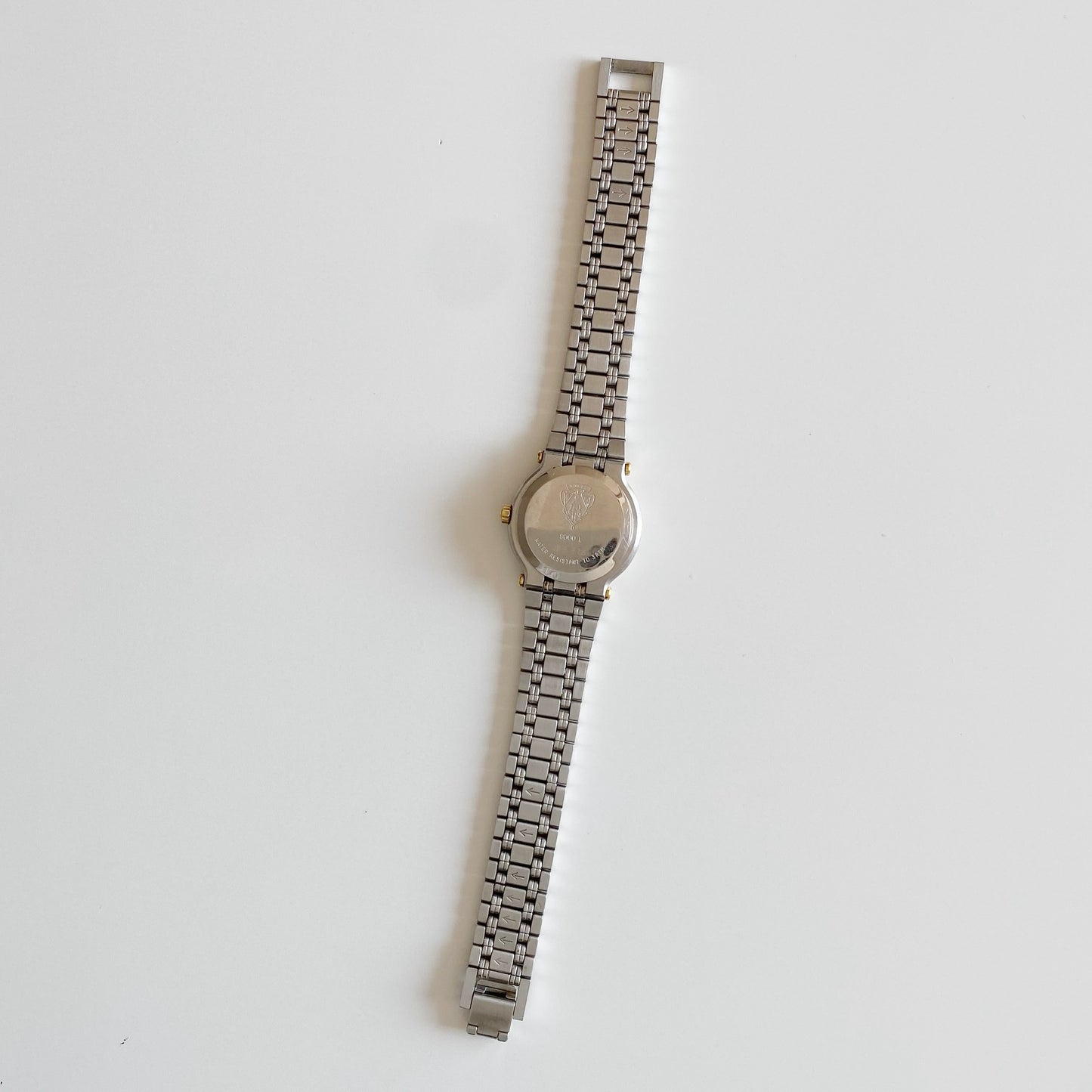 Gucci 1990s Date Round Dial Two Tone Watch