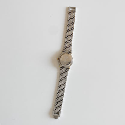 Gucci 1990s Date Round Dial Two Tone Watch