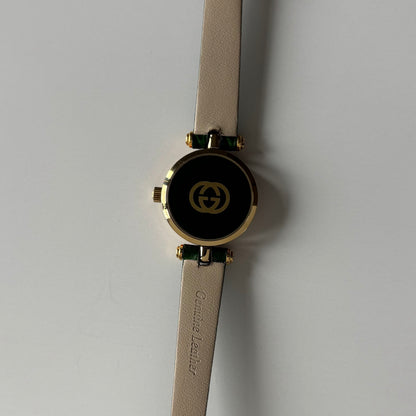 Gucci 1990s Green Dial Sherry Gold Plated Watch