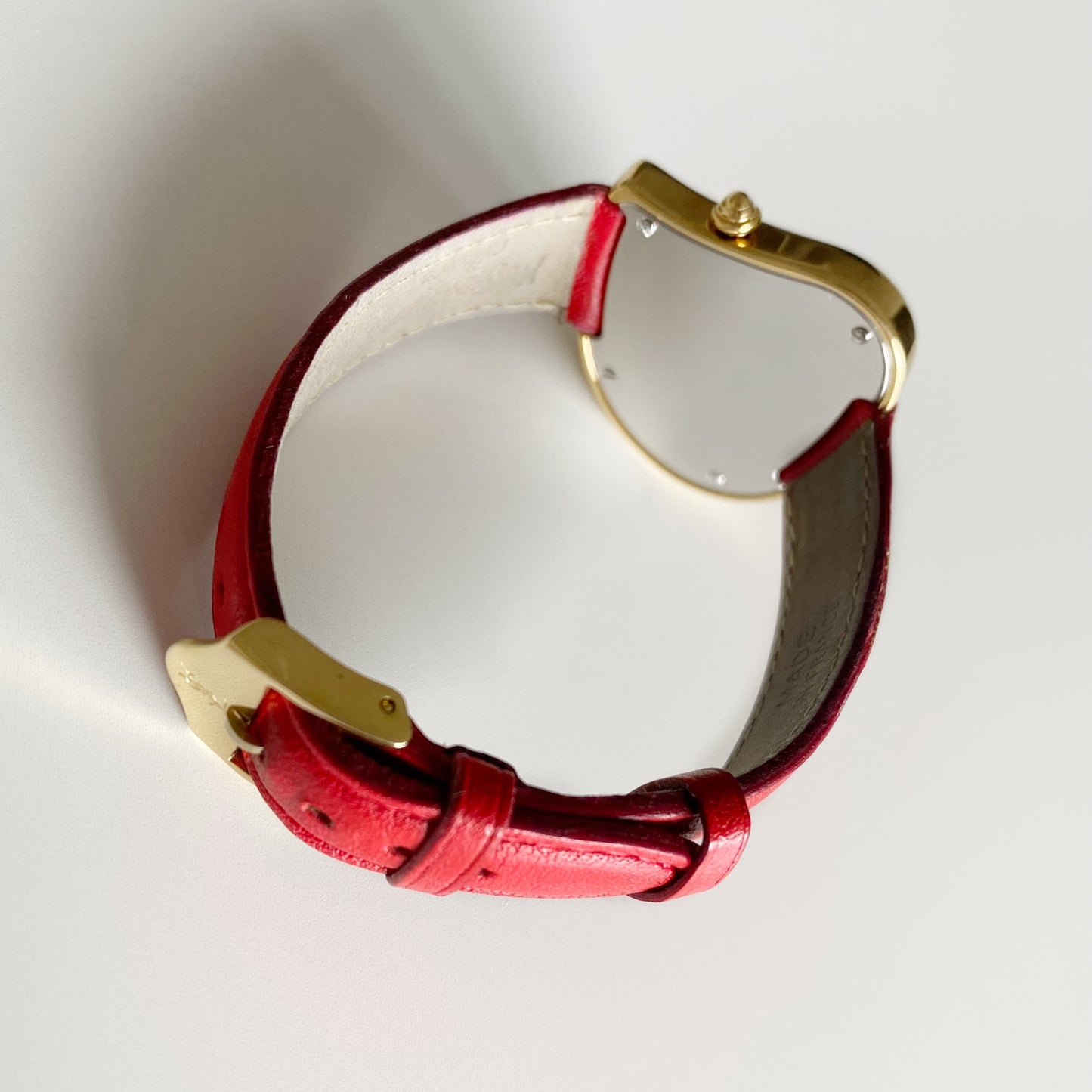 Yves Saint Laurent 1990s Heart shaped Dial Gold Plated Watch