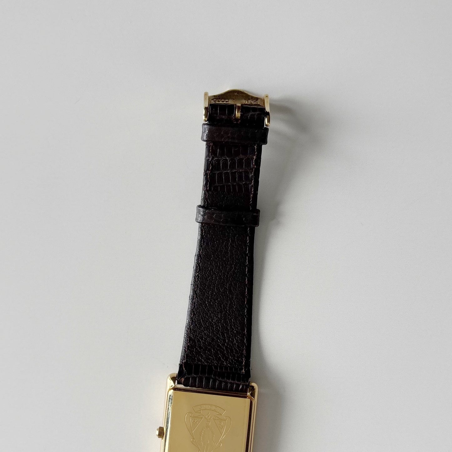 Gucci 1980s Tank Gold Plated Watch (Large)