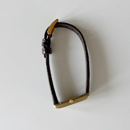 Yves Saint Laurent 1990s Tank Gold Plated Watch