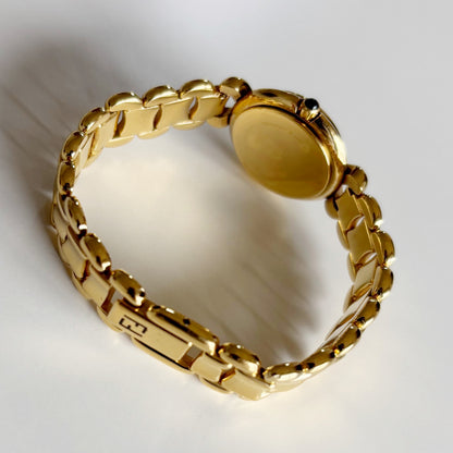 Fendi 1990s Seashell Dial Gold Plated Watch