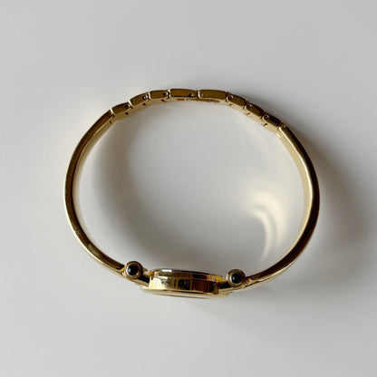 Givenchy 1990s Seashell Dial Gold Plated Bangle Watch