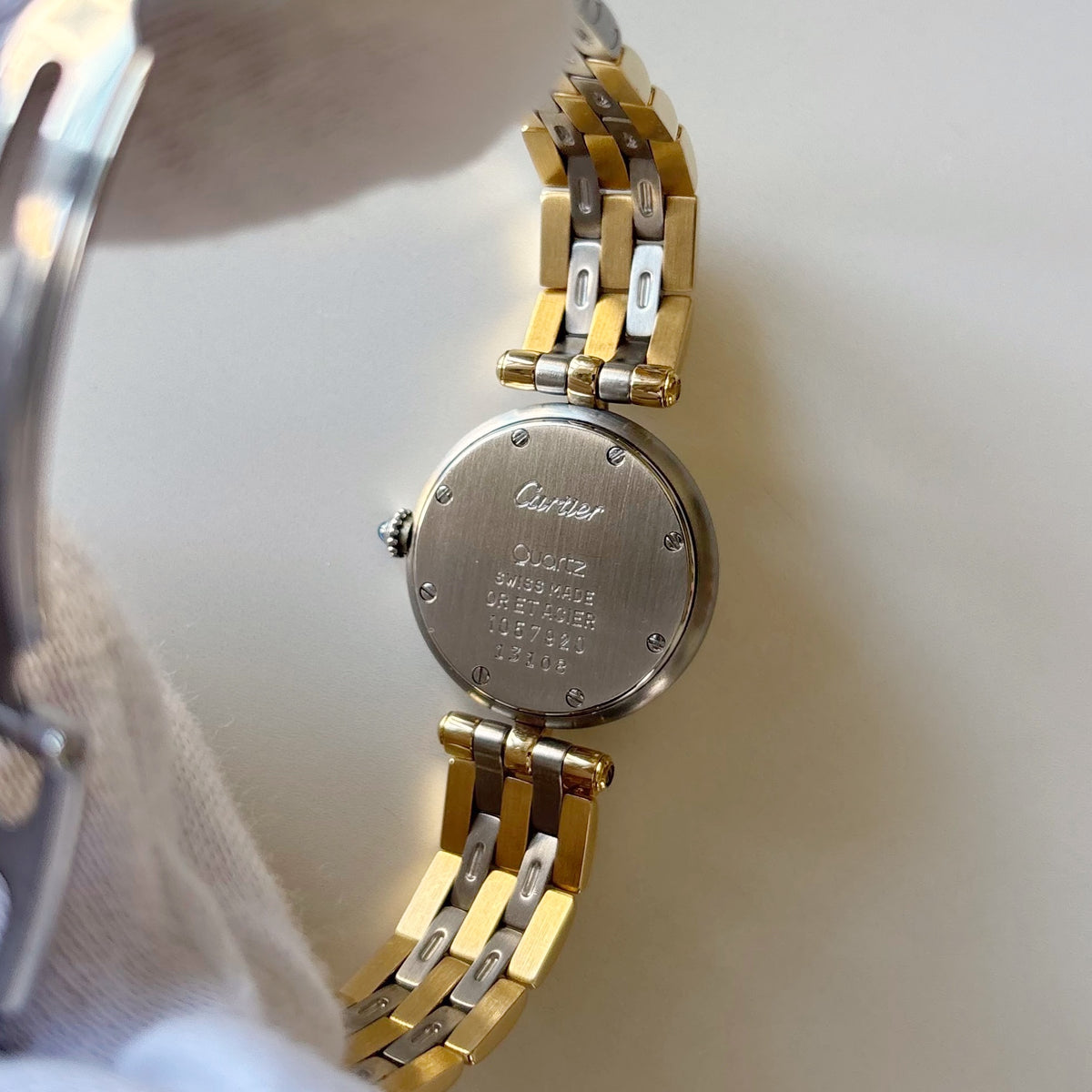 Cartier 1990s Panthere Vendome 18K There Row Watch (SM)