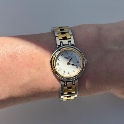 Hermes 1990s Windsor Two Tone Watch
