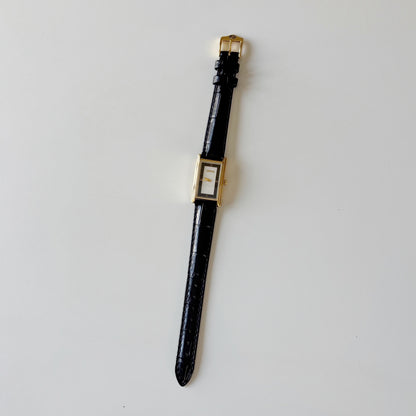 Gucci 1990s Tank Gold Plated Watch