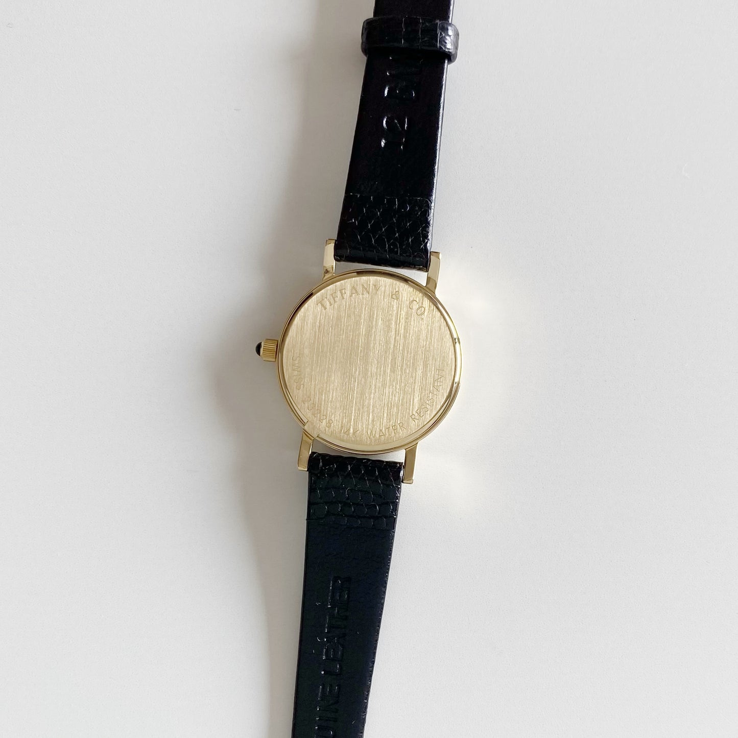 Tiffany 1990s 14K Solid Gold Round Watch