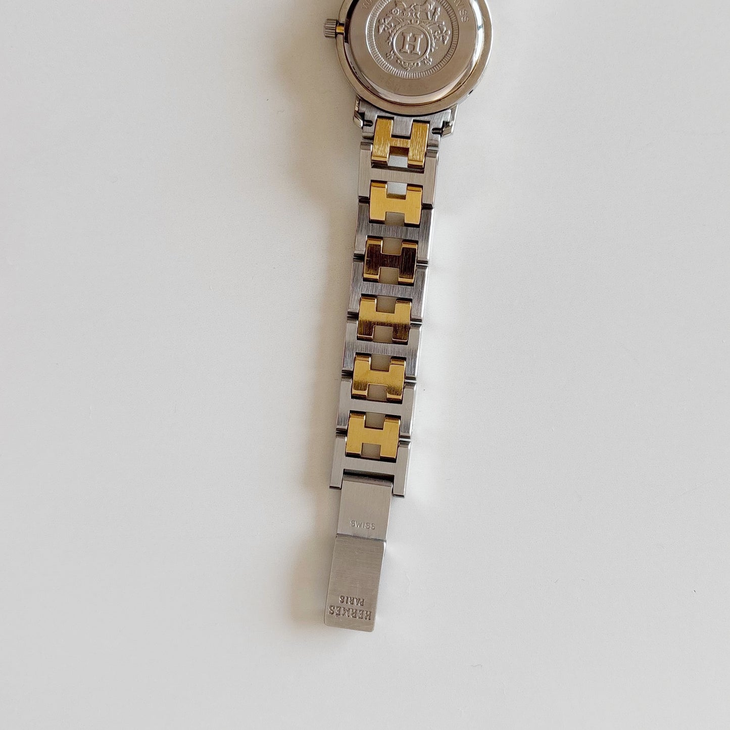 Hermes 1990s Clipper Two Tone Watch