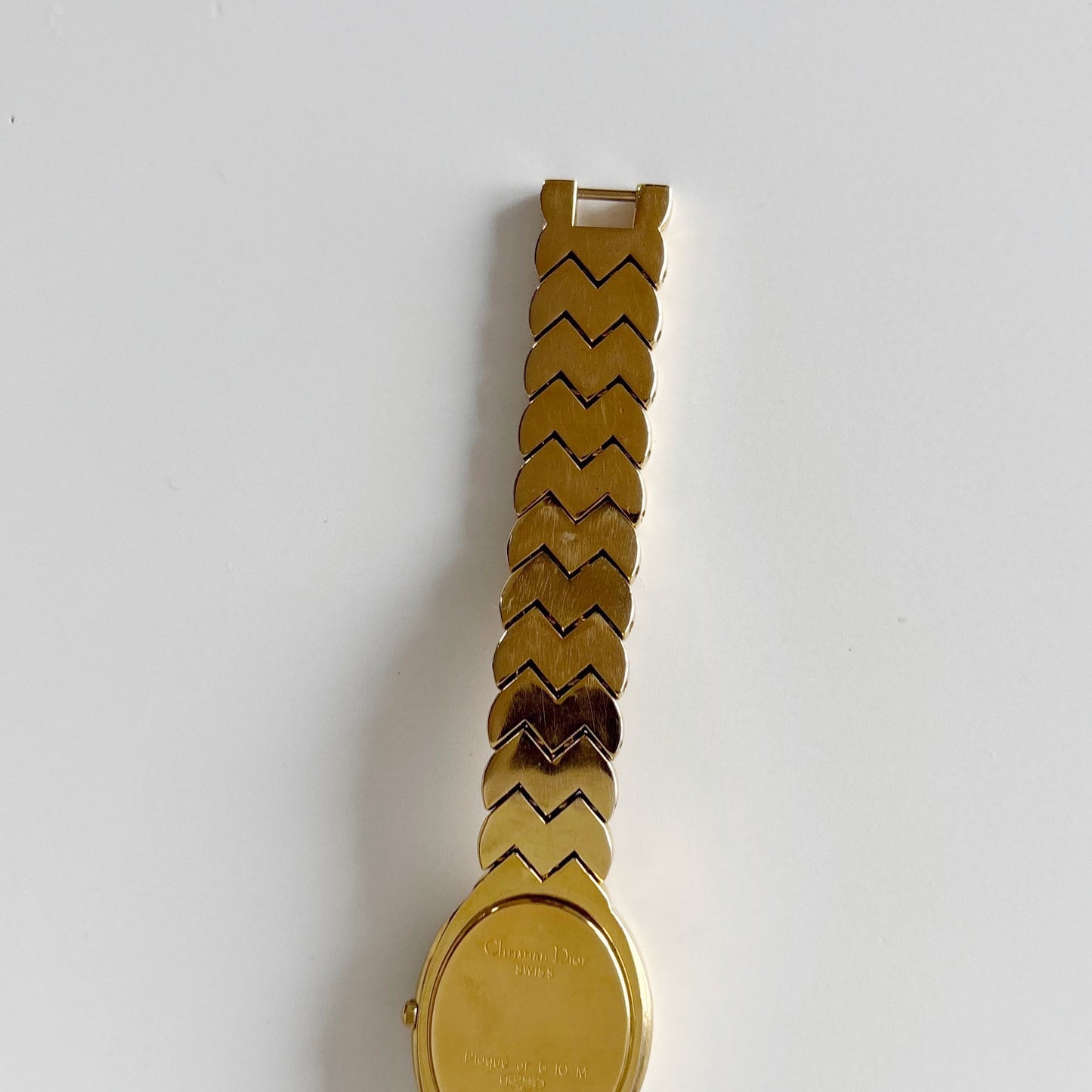 Dior 1990s Oval Dial Gold Plated Watch