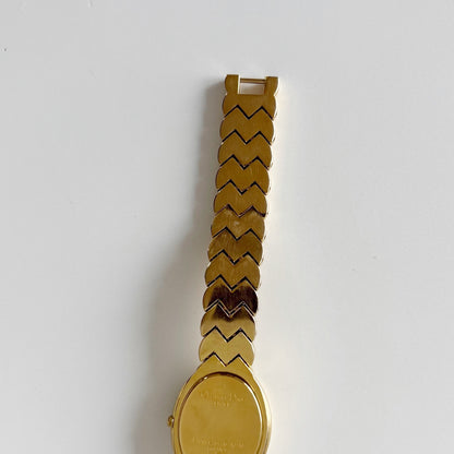 Dior 1990s Oval Dial Gold Plated Watch