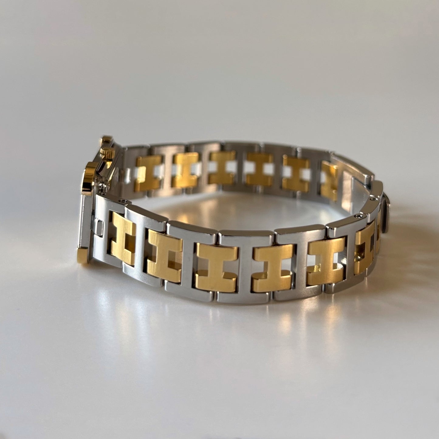 Hermes 1990s Croisier Two Tone Watch
