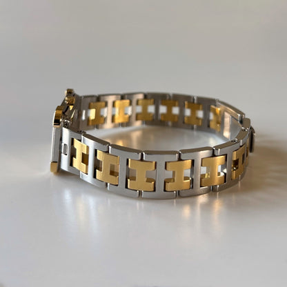Hermes 1990s Croisier Two Tone Watch