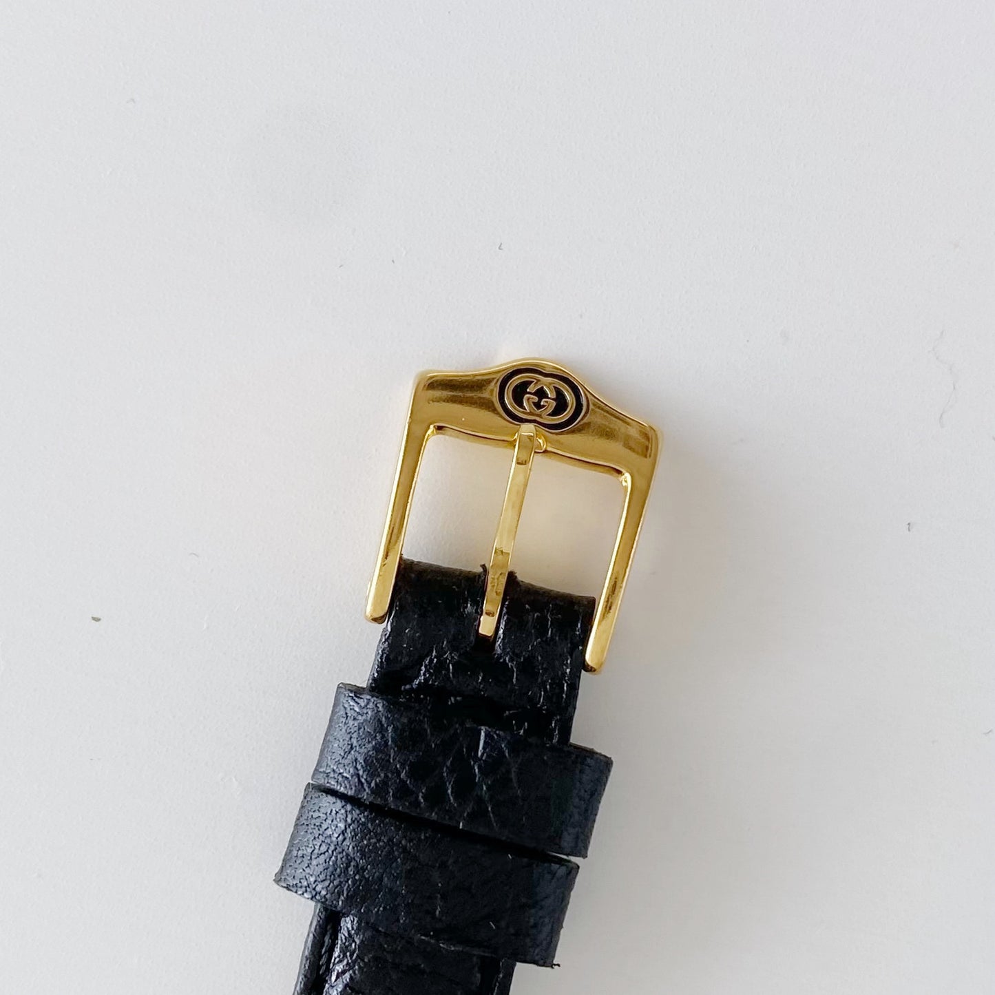 Gucci 1990s Black Dial Round Watch