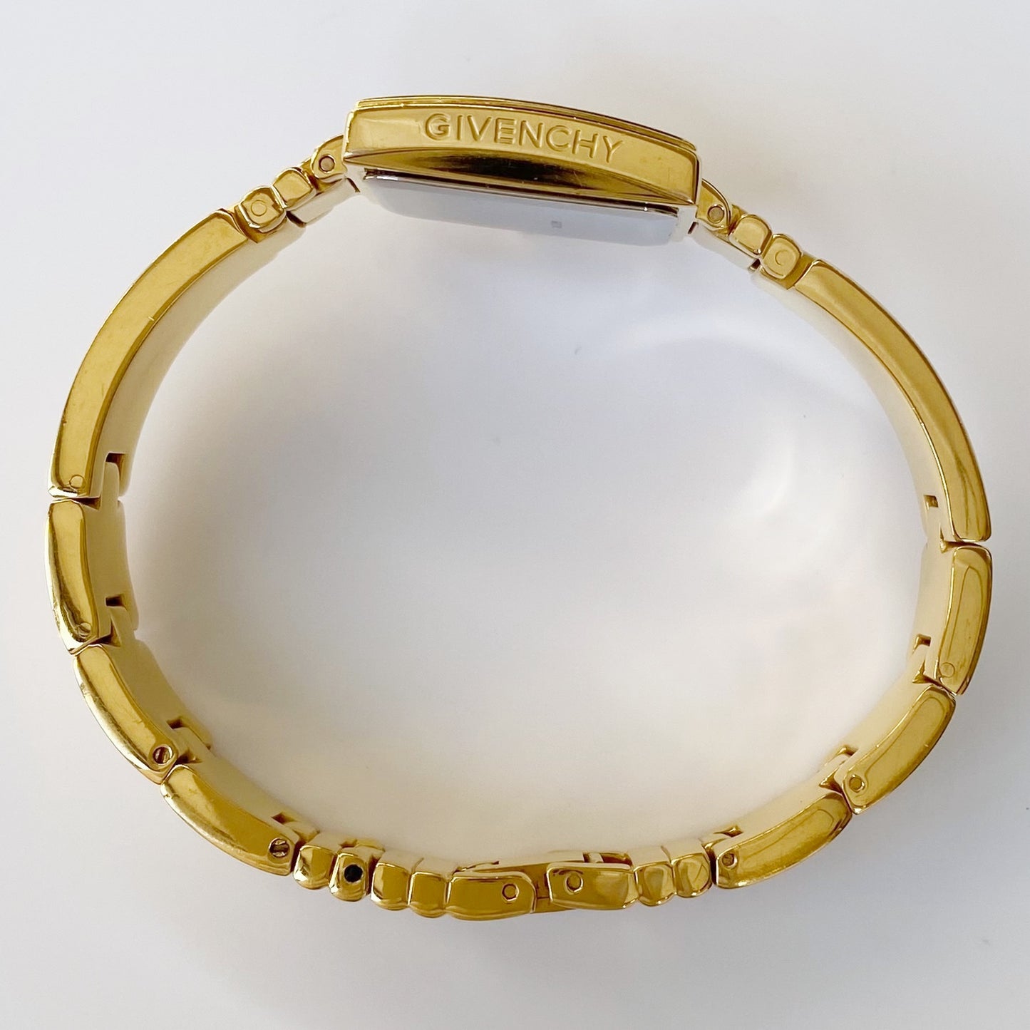 Givenchy 1990s Square Gold Plated Watch