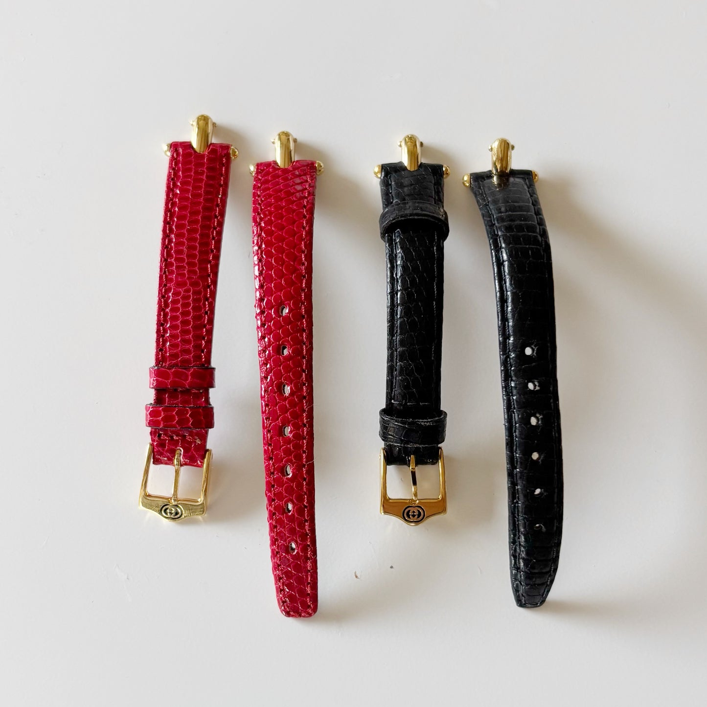 Gucci 1990s Interchangeable Strap Gold Plated Watch