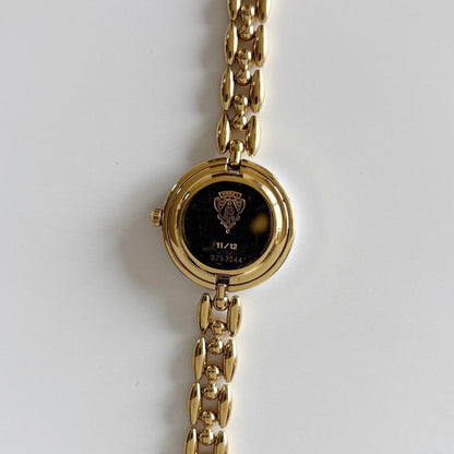 Gucci 1990s Interchangeable Bezel Gold Plated Rice Chain Watch with 6 bezels, case (160mm)