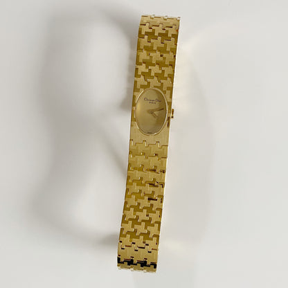 Dior Early 2000s Miss Dior Gold Plated Watch