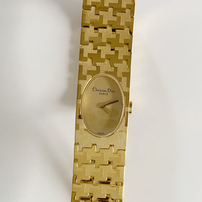 Dior Early 2000s Miss Dior Gold Plated Watch