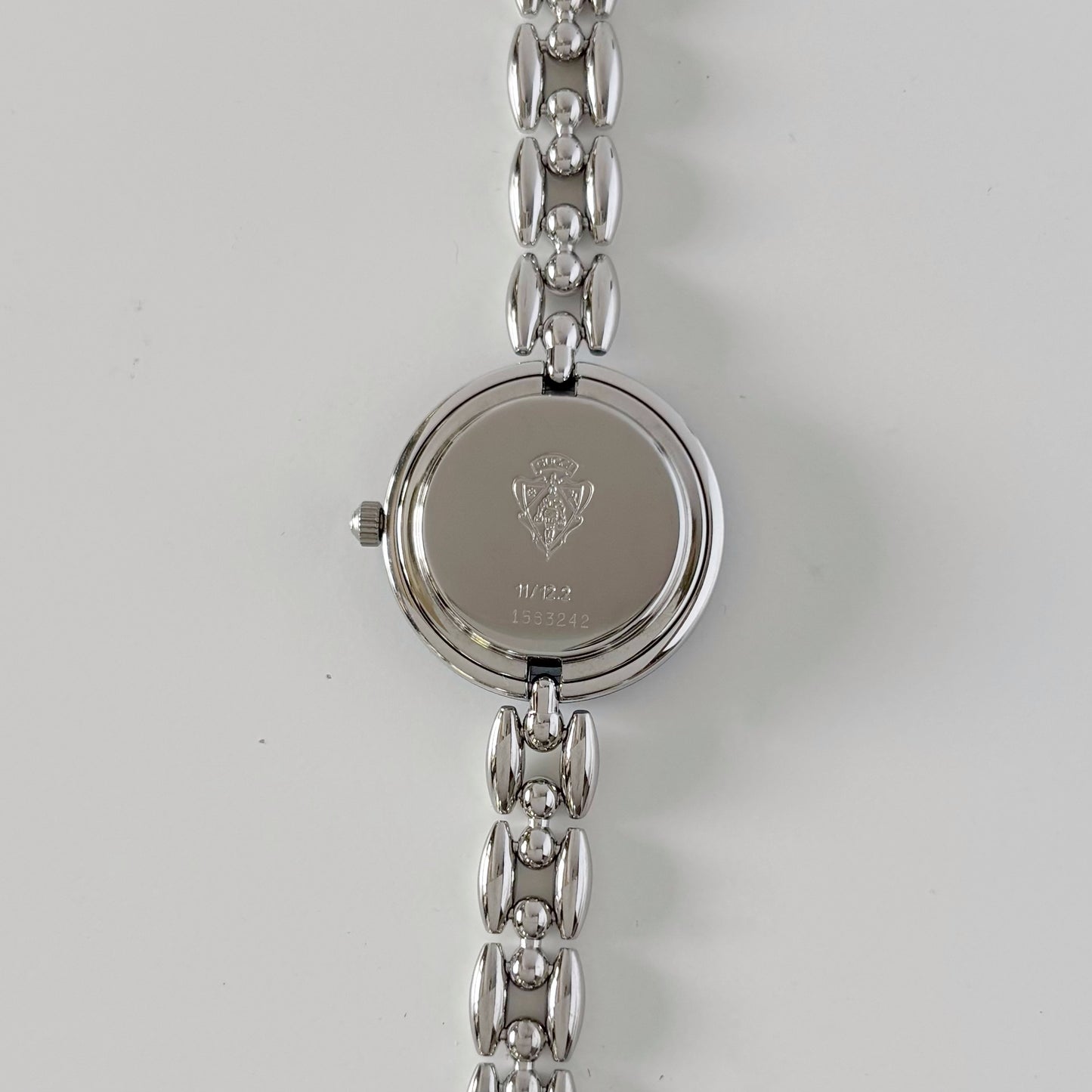 Gucci 1990s Interchangeable Bezel Stainless steel Watch with 6 bezels, case (160mm)