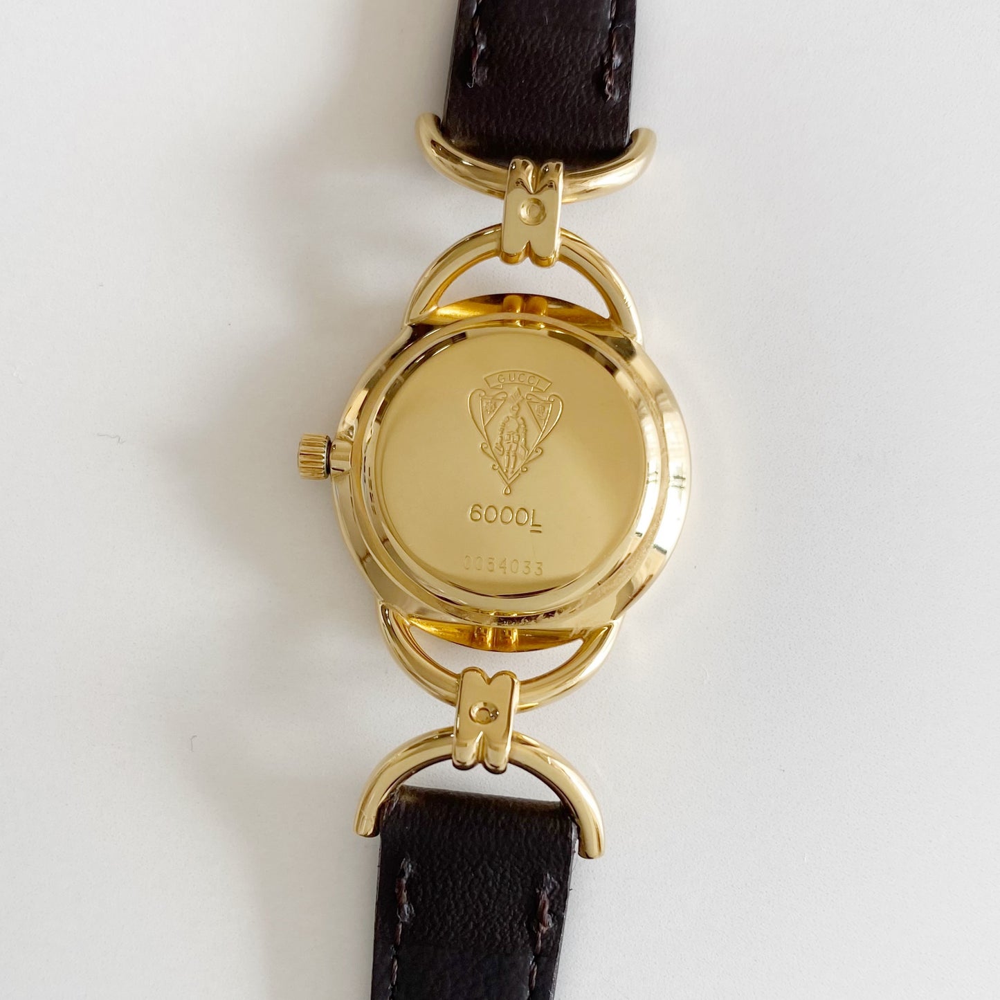 Gucci 1990s Gold Plated Horsebit Watch