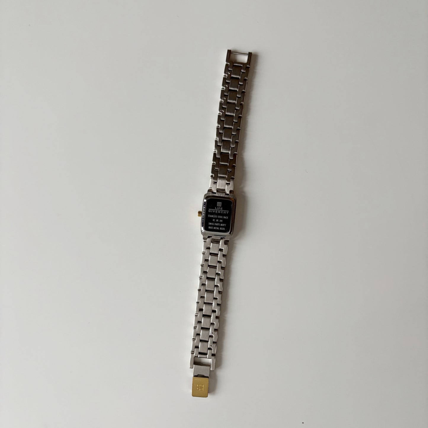 Givenchy 1990s Tank Two Tone Watch