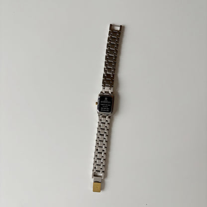 Givenchy 1990s Tank Two Tone Watch