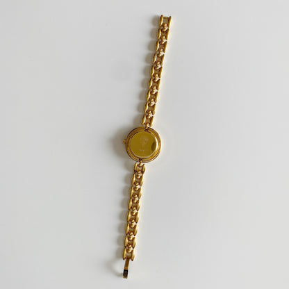 Gucci 1990s Interchangeable Bezel Gold Plated Watch with 6 bezels, case (165mm)