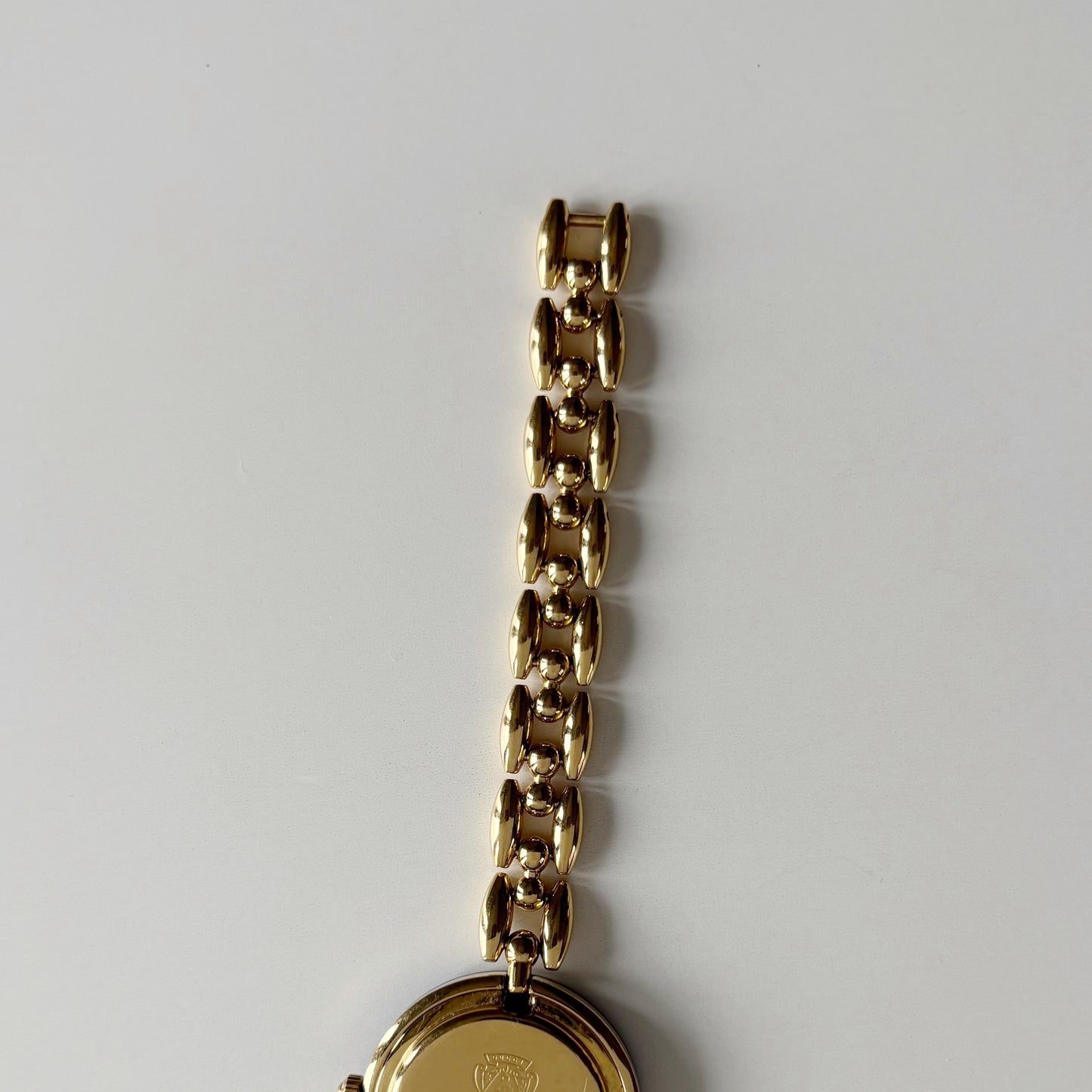 Gucci Interchangeable Bezel Gold Plated Rice Chain Watch with 6 bezels, case (168mm)
