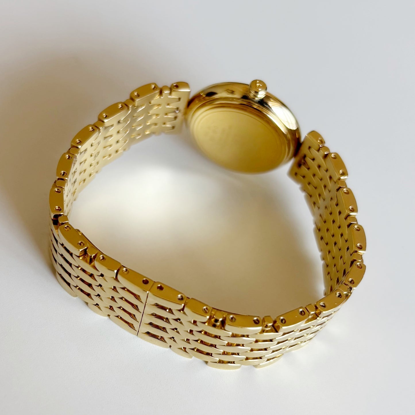 Dior 1990s Round Dial Gold Plated Watch