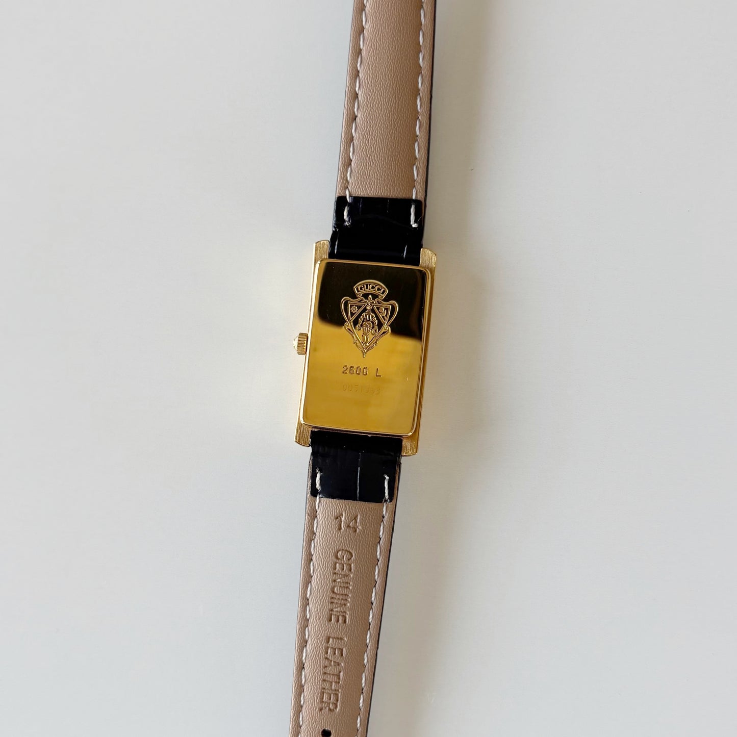 Gucci 1990s Tank Gold Plated Watch
