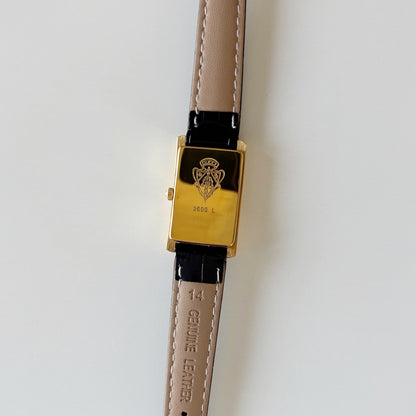 Gucci 1990s Tank Gold Plated Watch