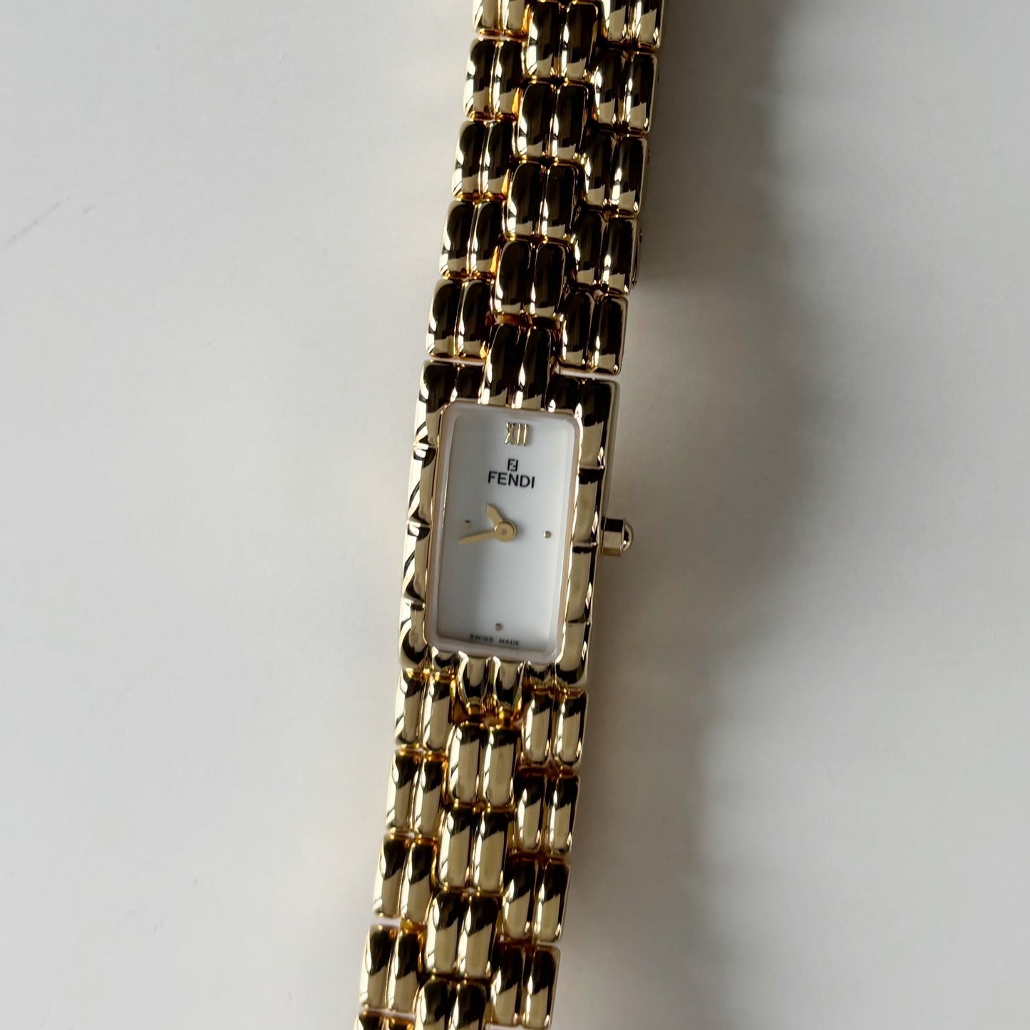 Fendi 1990s Gold Plated Watch