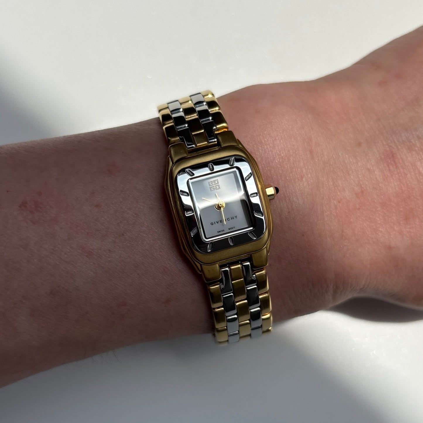 Givenchy 1990s Two Tone Gold Plated Watch