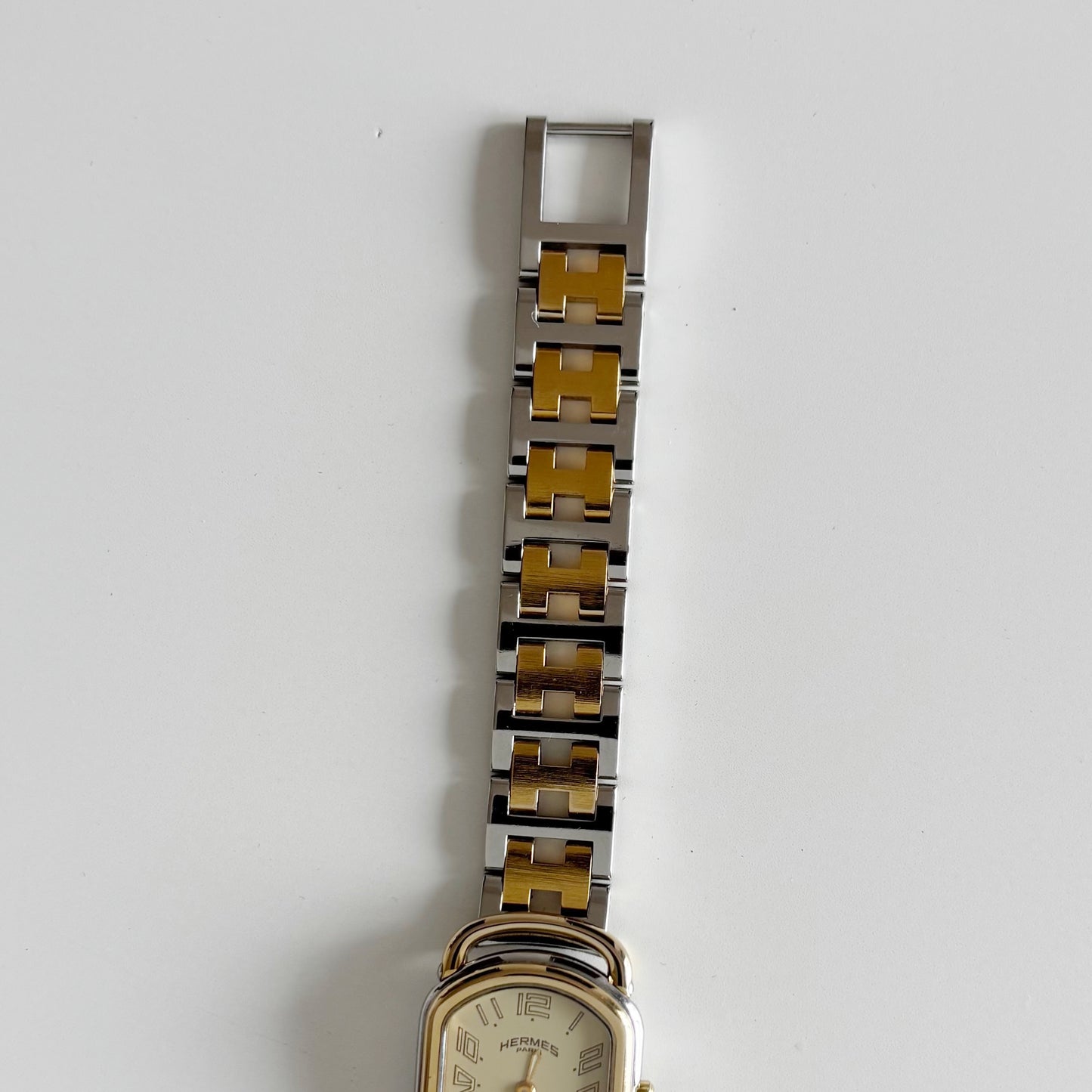 Hermes 1990s Rallye Two Tone Watch
