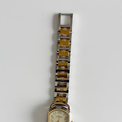 Hermes 1990s Rallye Two Tone Watch