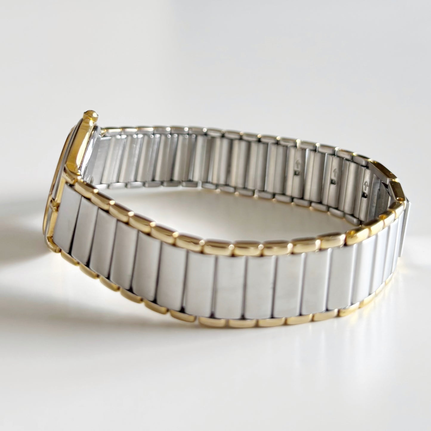 Yves Saint Laurent 1990s Round Dial Two Tone Watch