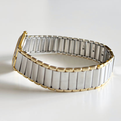 Yves Saint Laurent 1990s Round Dial Two Tone Watch