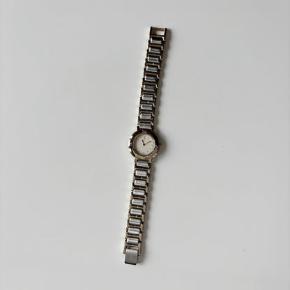 Yves Saint Laurent 1990s Round Dial Two Tone Watch